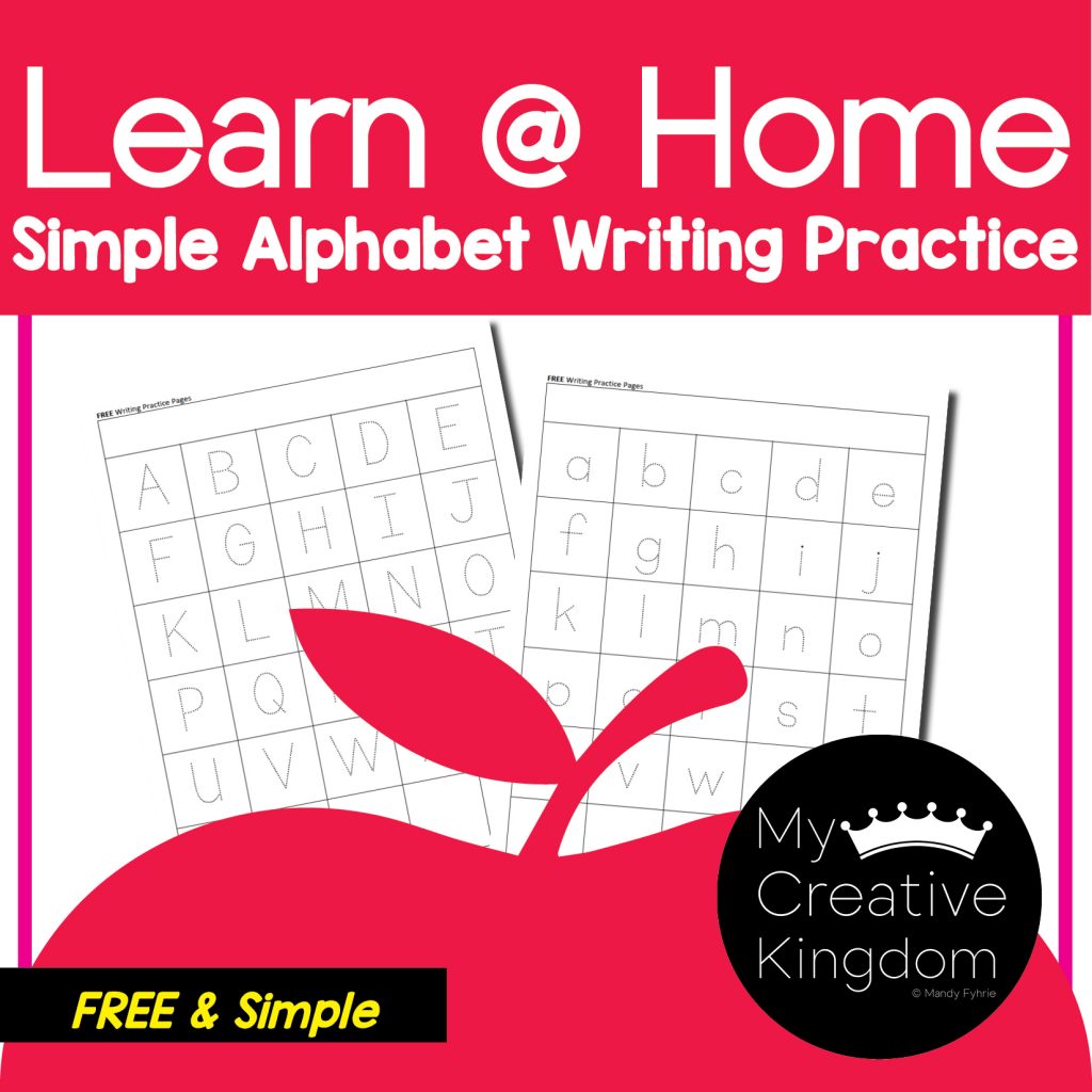 Free Writing Page Practice - My Creative Kingdom